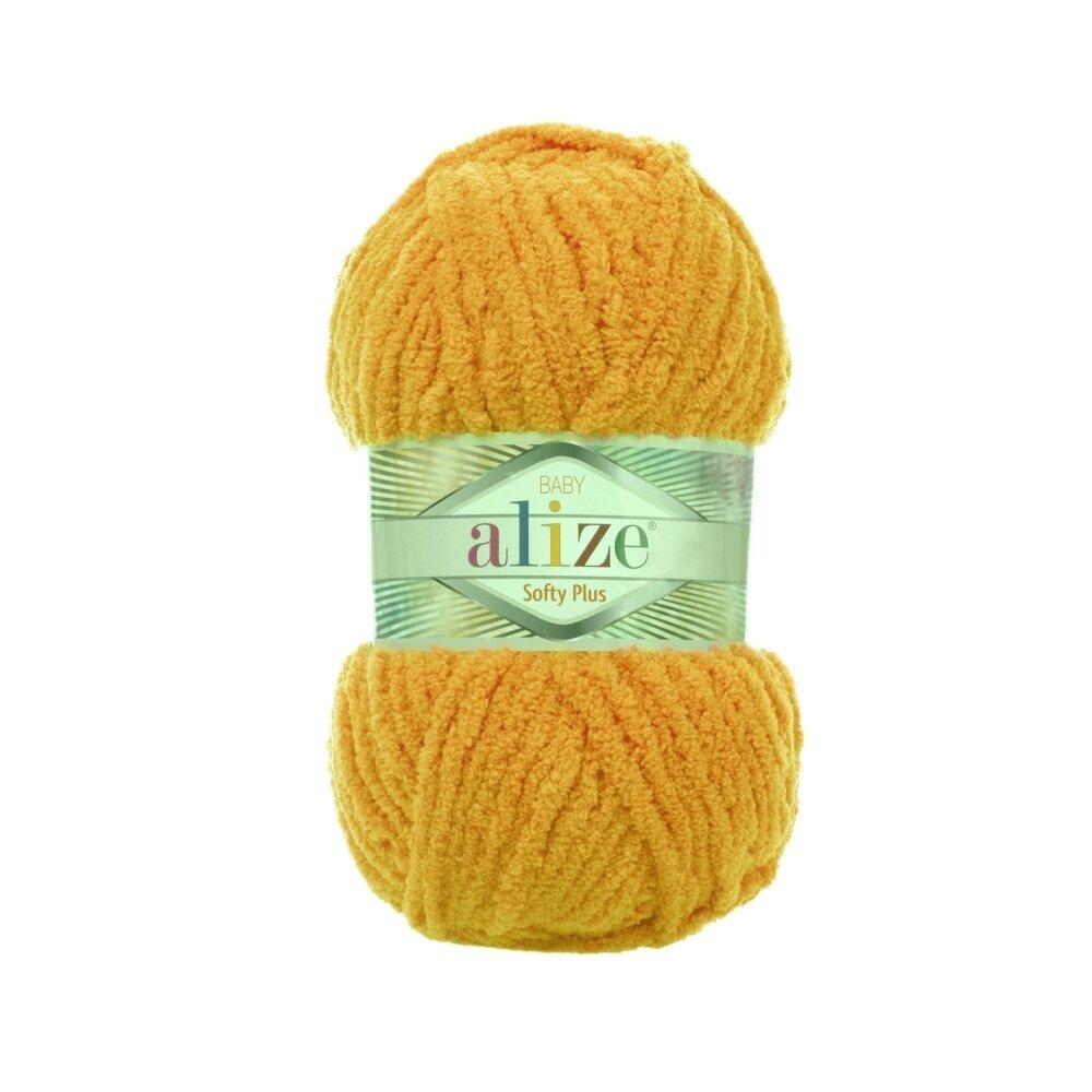 Alize Softy Plus 02 Янтарный – толстая плюшевая пряжа
