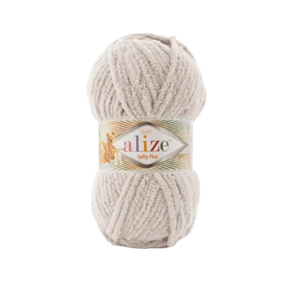 Alize Softy Plus 599 Слоновая кость – толстая плюшевая пряжа