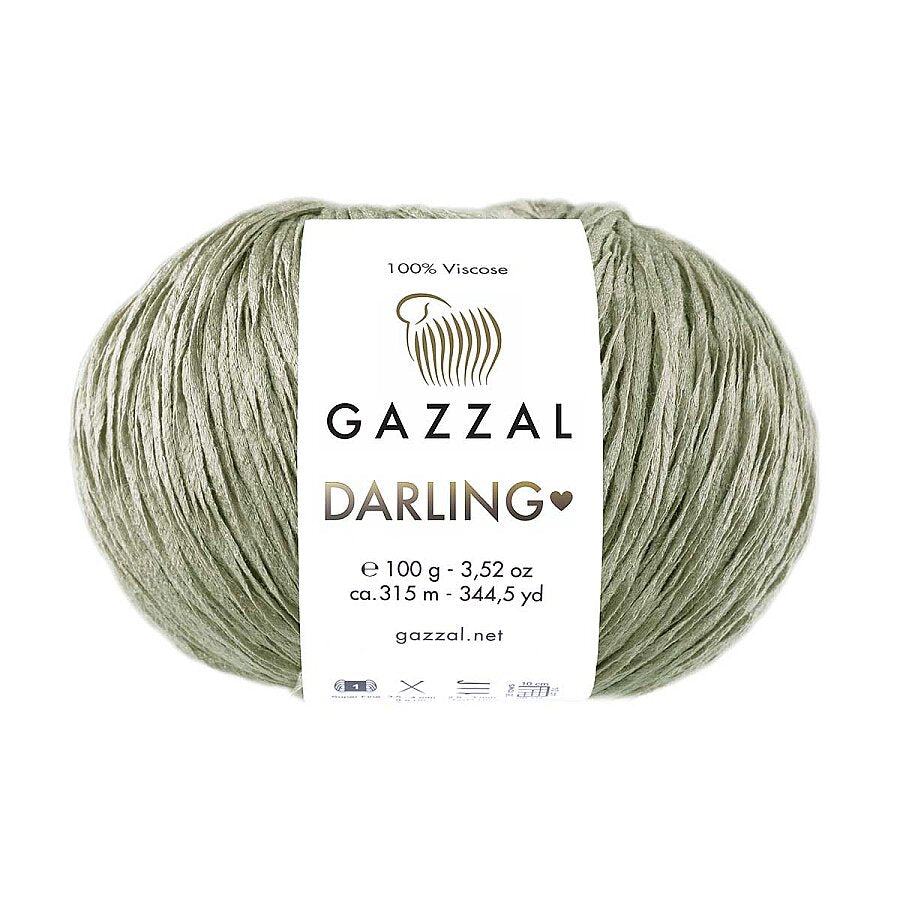 Gazzal Darling 564 Salvia – viskosgarn för sommaren