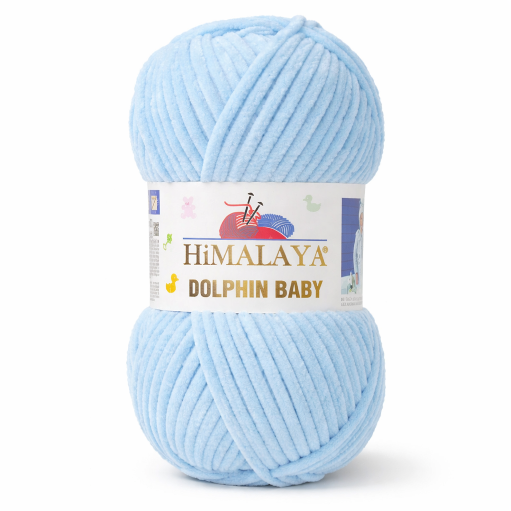 Himalaya Dolphin Baby 80306 Light Blue – plush chenille yarn