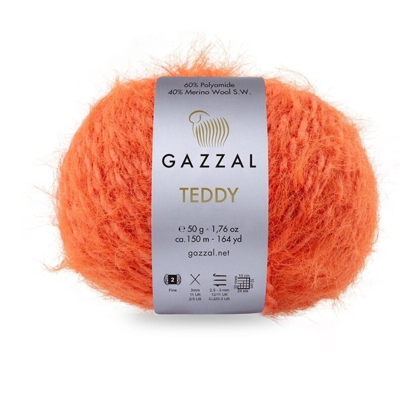 Gazzal Teddy 6545 Terracotta – filato bouclé con merino