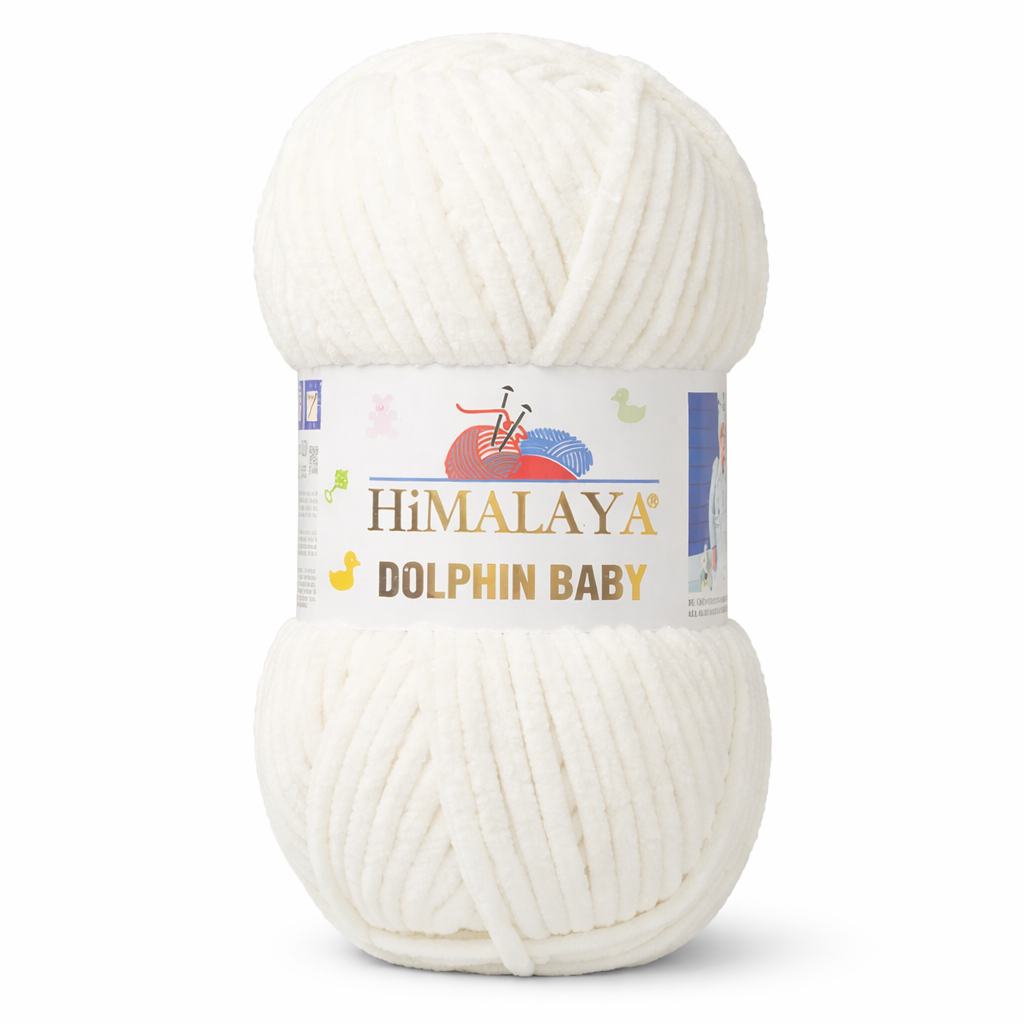 Himalaya Dolphin Baby 80308 Off White – plush chenille yarn