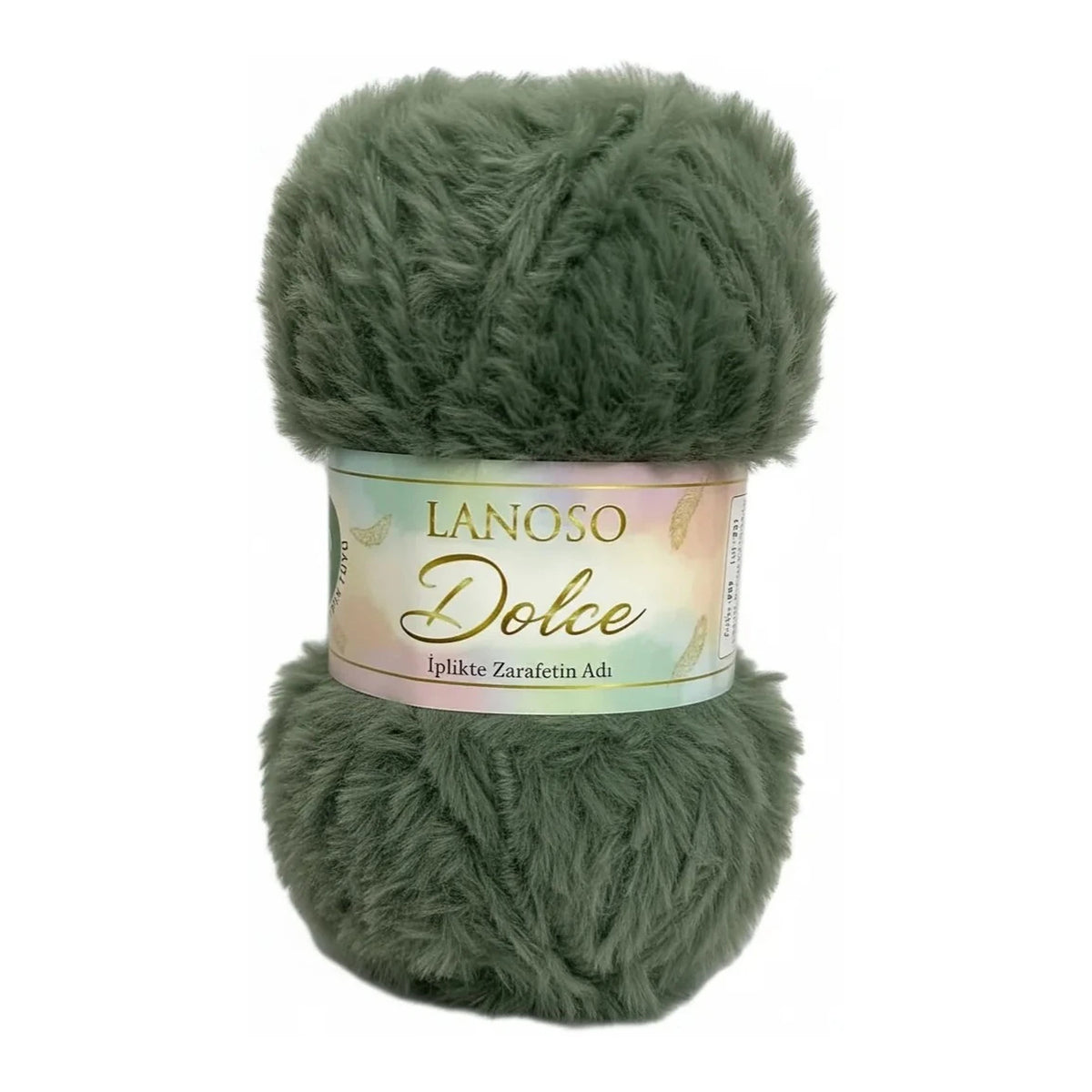 Lanoso Dolce 929 Kaki – fil effet fourrure