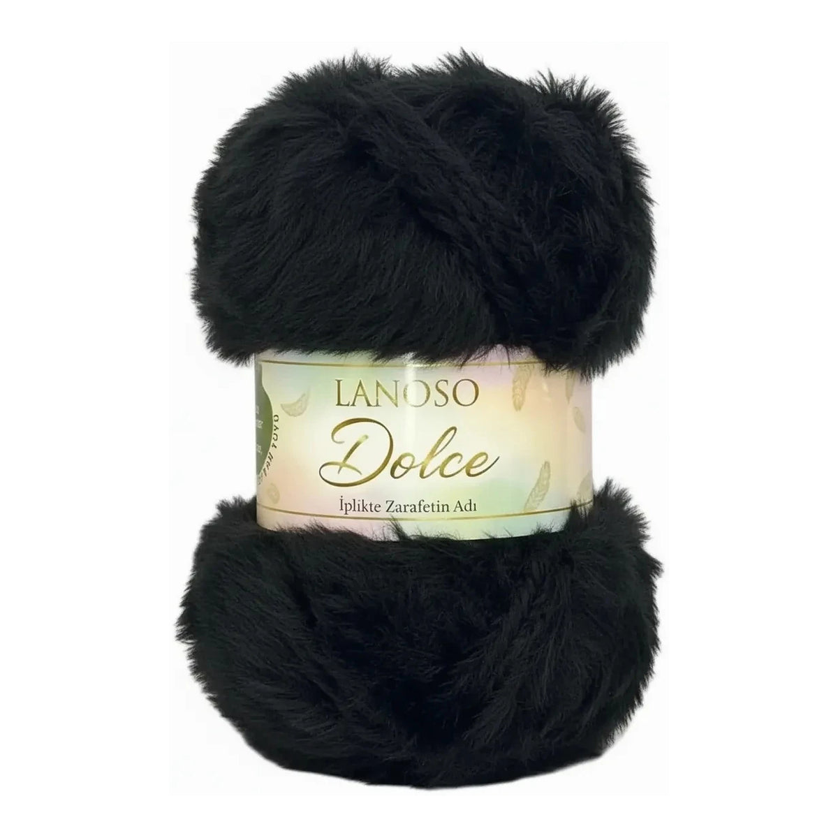 Lanoso Dolce 960 Noir – fil effet fourrure