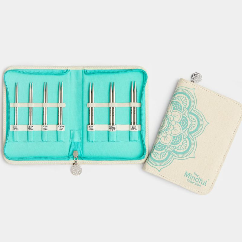 KnitPro Mindful Kindness maināmo adatu komplekts (10 cm)