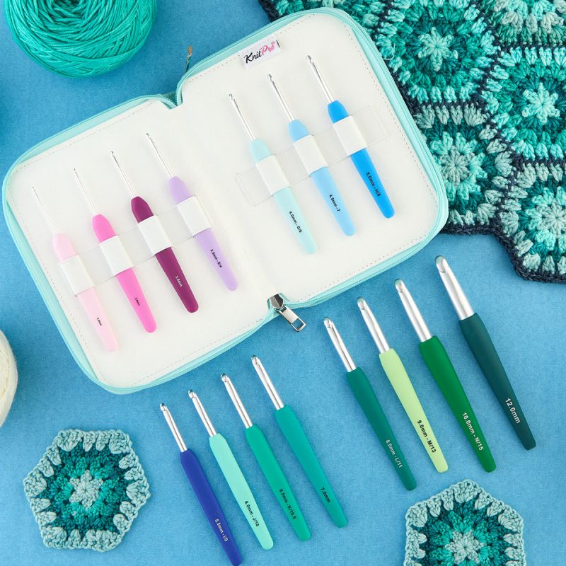 KnitPro Waves 2.0 Grande vąšelių rinkinys (14 vnt.)