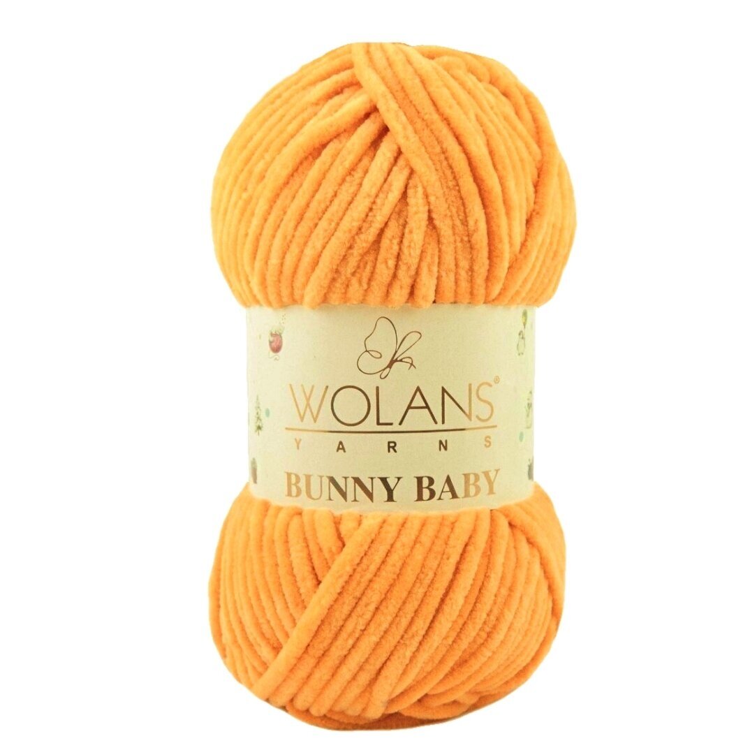 Wolans Bunny Baby 100-25 Mandarinų – pliušiniai siūlai