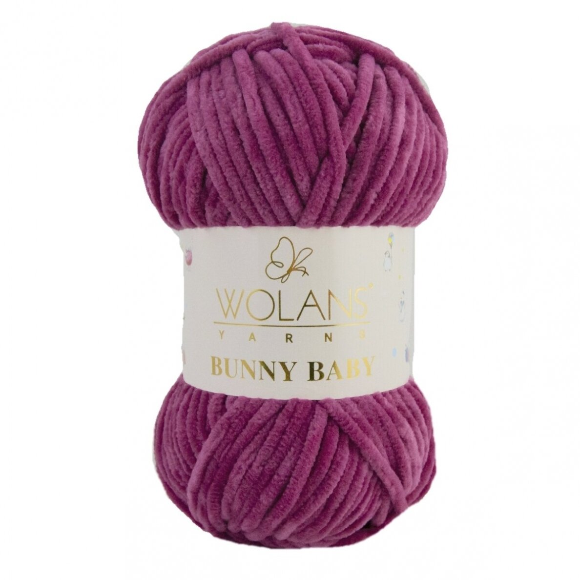 Wolans Bunny Baby 100-22 Slyvų – pliušiniai siūlai