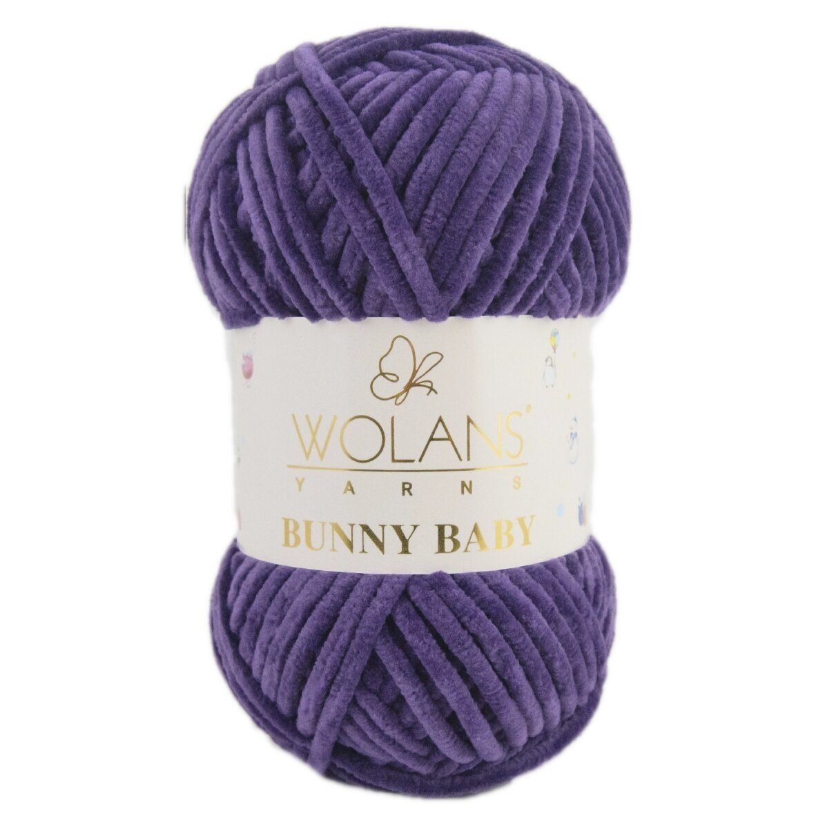 Wolans Bunny Baby 100-16 Purpurinė – pliušiniai siūlai