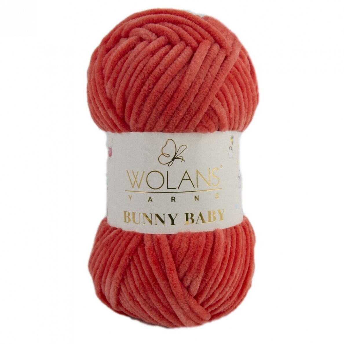 Wolans Bunny Baby 100-62 Raudona – pliušiniai siūlai