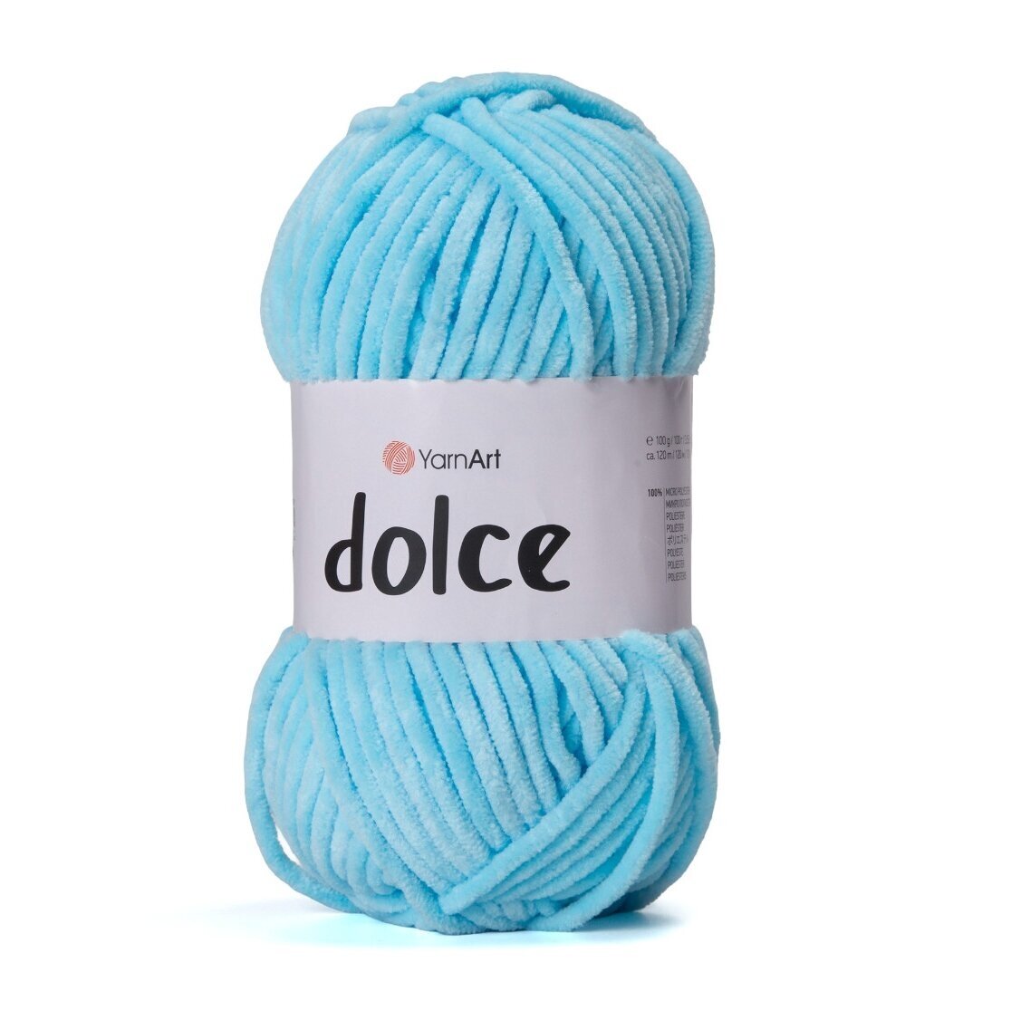 YarnArt Dolce 859 Light Blue – plush chenille yarn