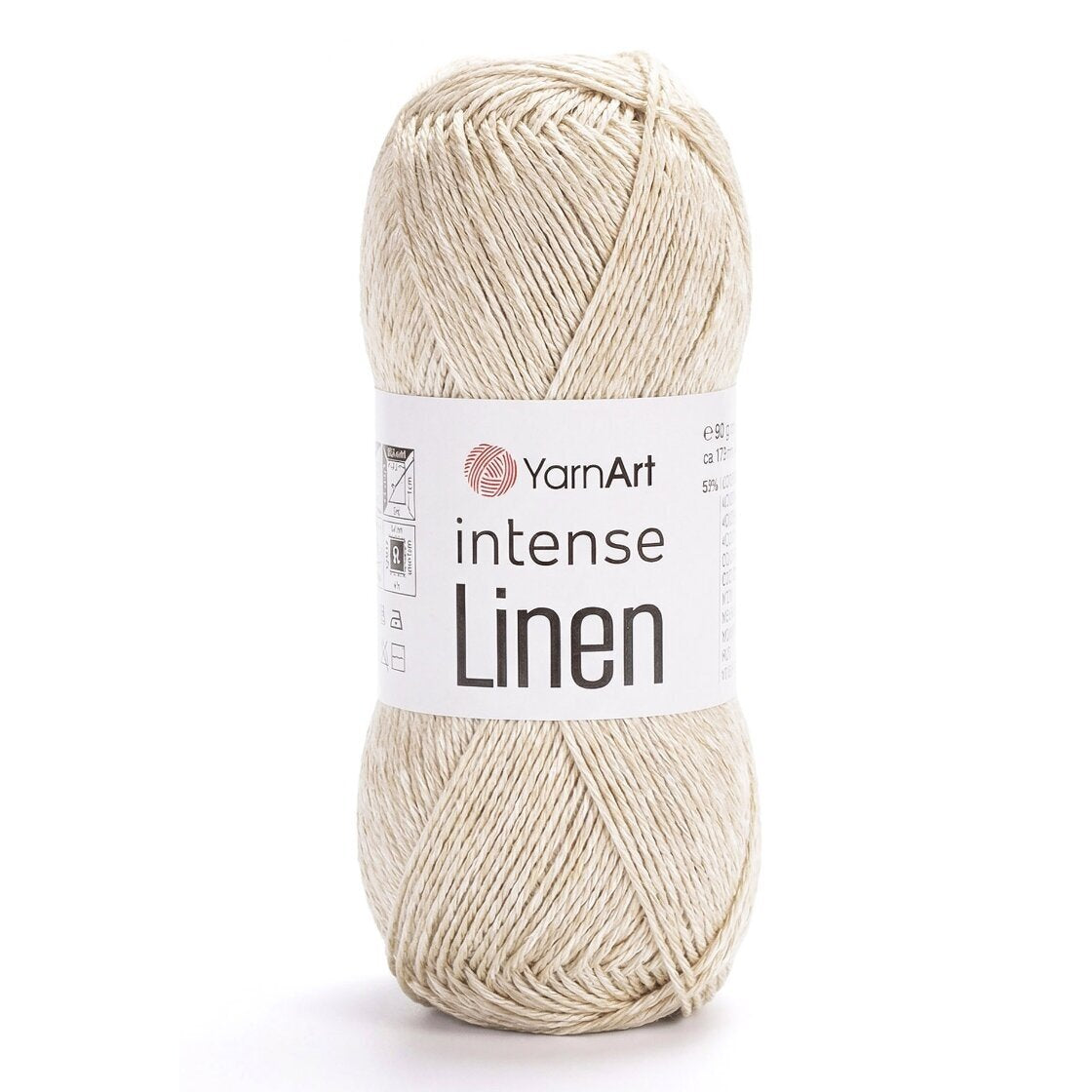 YarnArt Intense Linen 4101 Cream – linen viscose yarn
