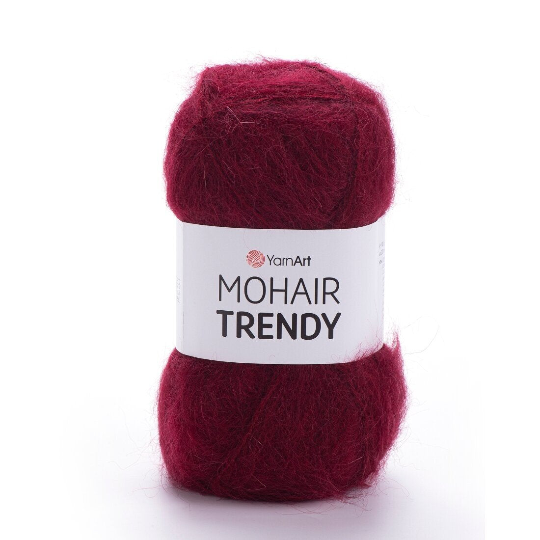 YarnArt Mohair Trendy 109 Mörk burgunder – mohairgarn