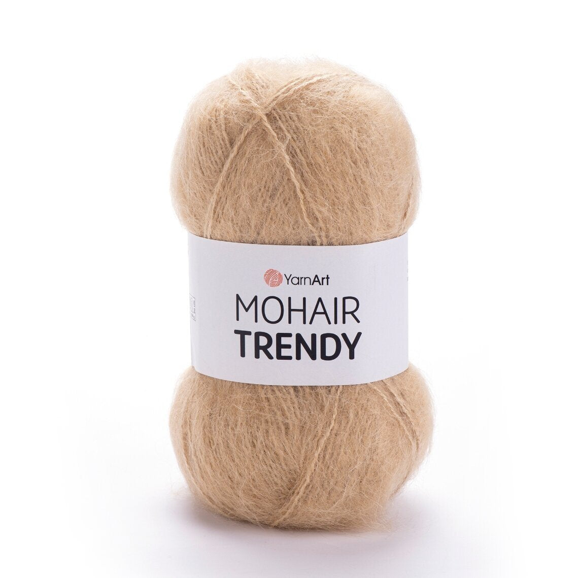 YarnArt Mohair Trendy 134 Mörkbeige – mohairgarn