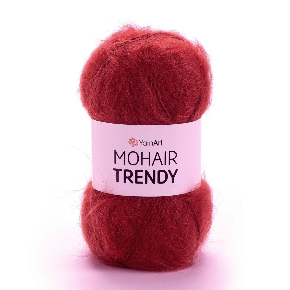 YarnArt Mohair Trendy 141 Tegelröd – mohairgarn