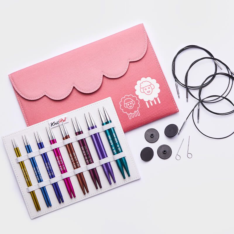 KnitPro Zing Deluxe maināmo adatu komplekts (13 cm)