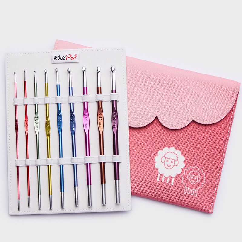 KnitPro Zing tamborēšanas āķu komplekts (9 gab.)