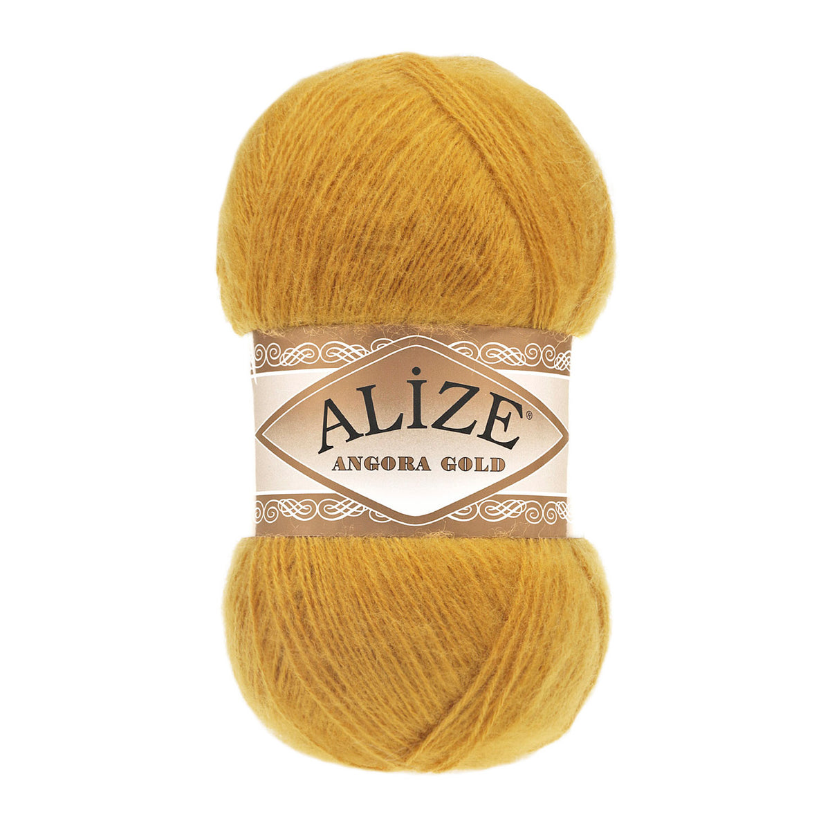 Alize Angora Gold 02 Safran – fil laine et acrylique aspect mohair