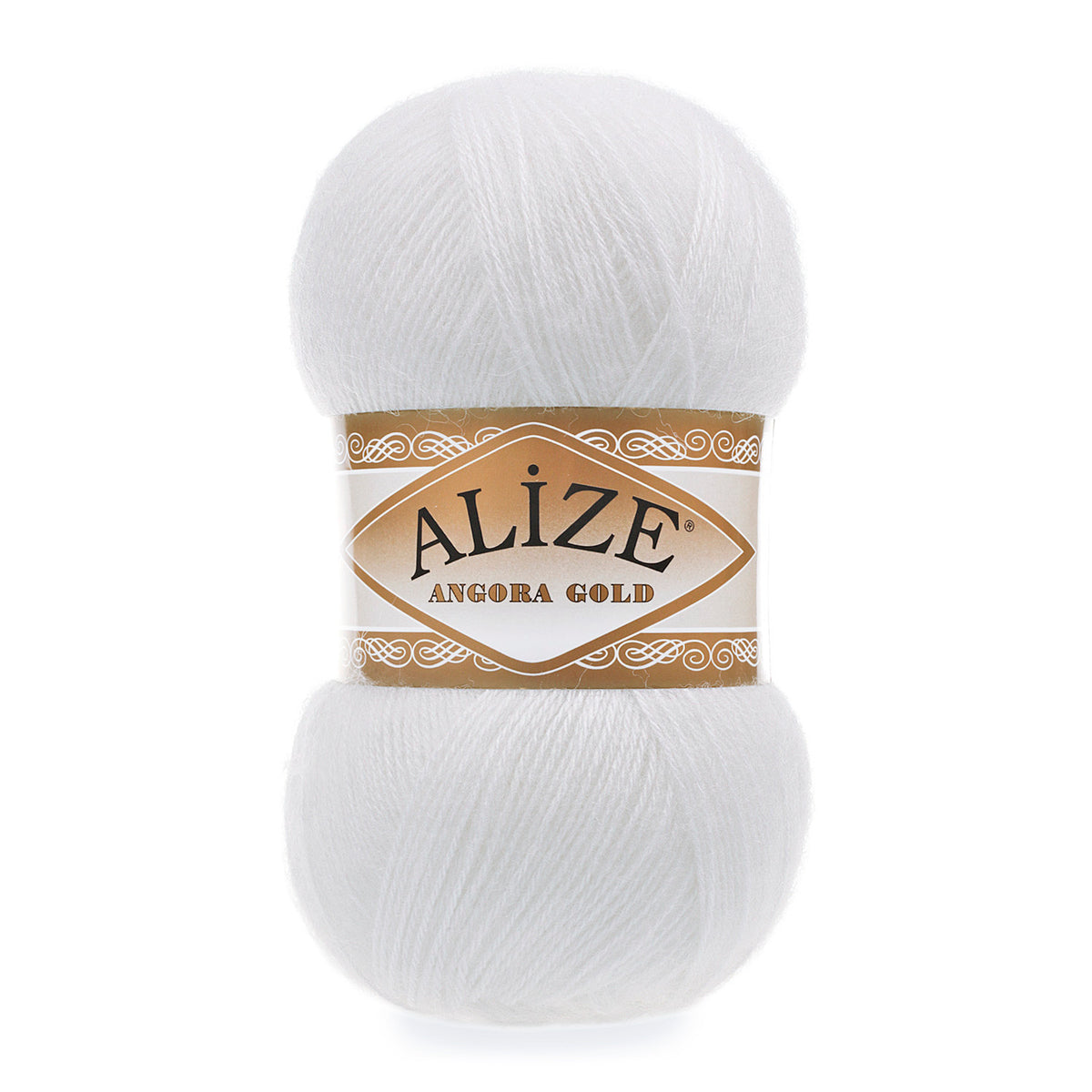 Alize Angora Gold 55 Blanc – fil laine et acrylique aspect mohair