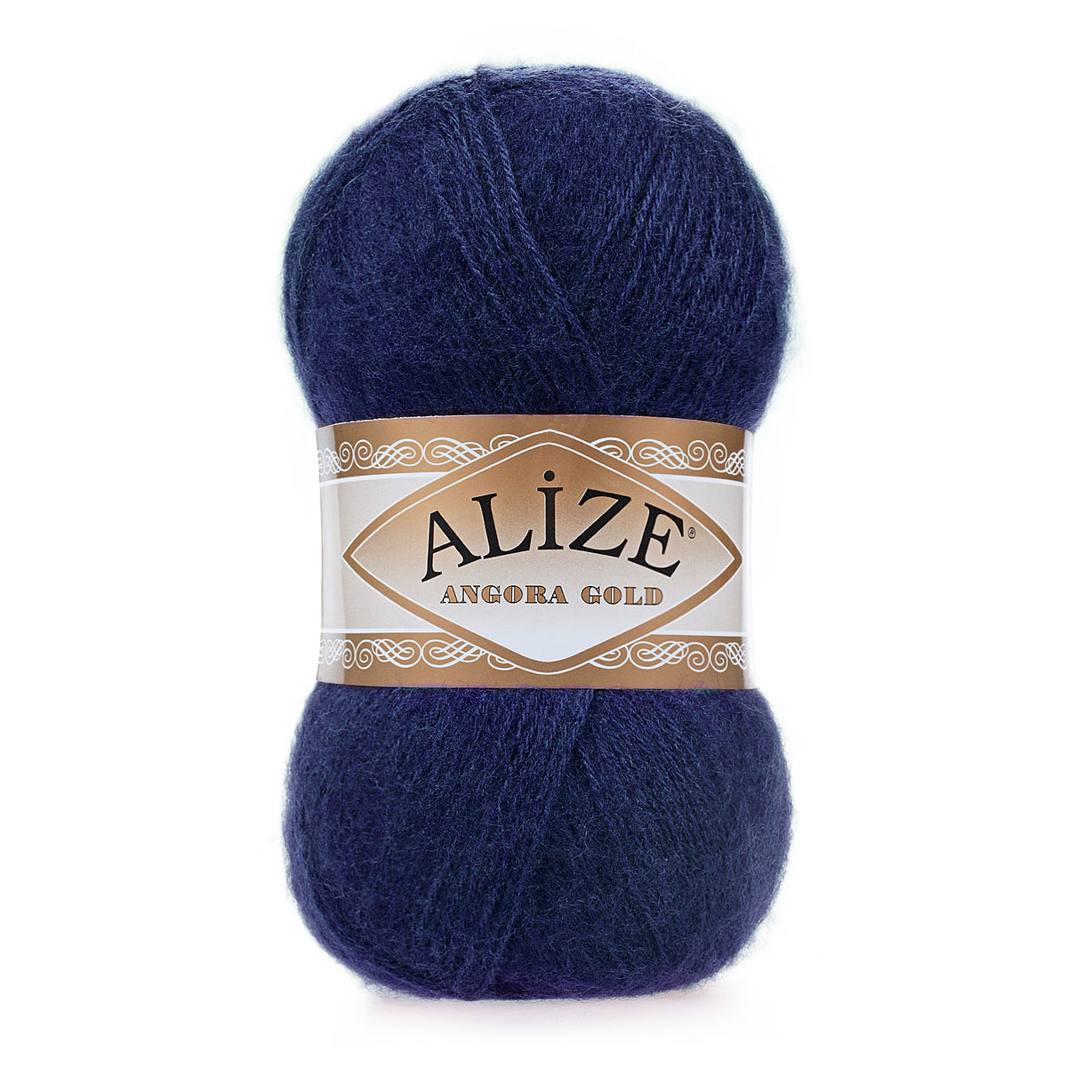 Alize Angora Gold 58 Bleu marine – fil laine et acrylique aspect mohair