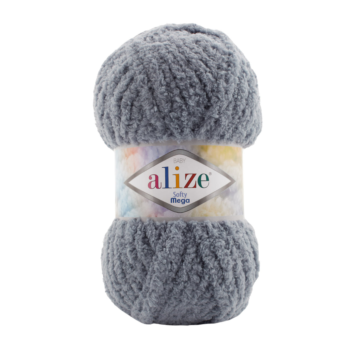 Alize Softy Mega 119 Grigio scuro – filato soffice spesso