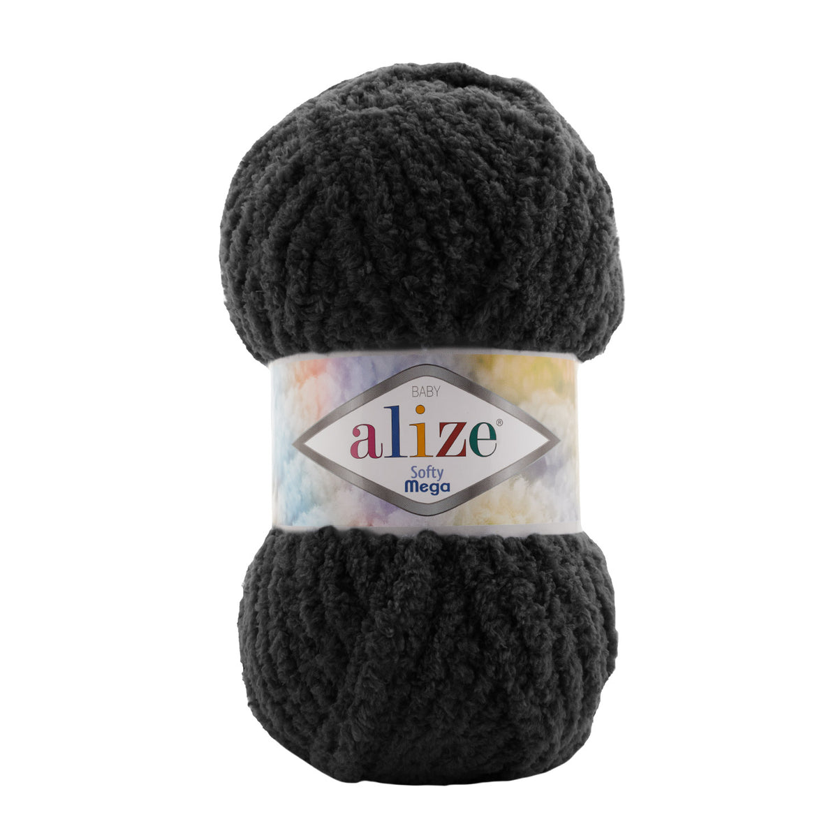 Alize Softy Mega 60 Nero – filato soffice spesso