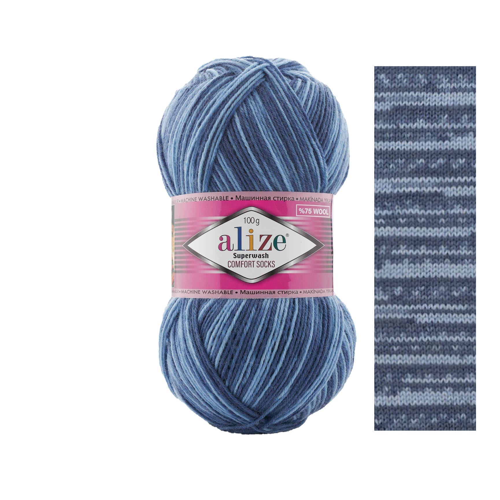 Alize Superwash Comfort Socks Superwash 7677