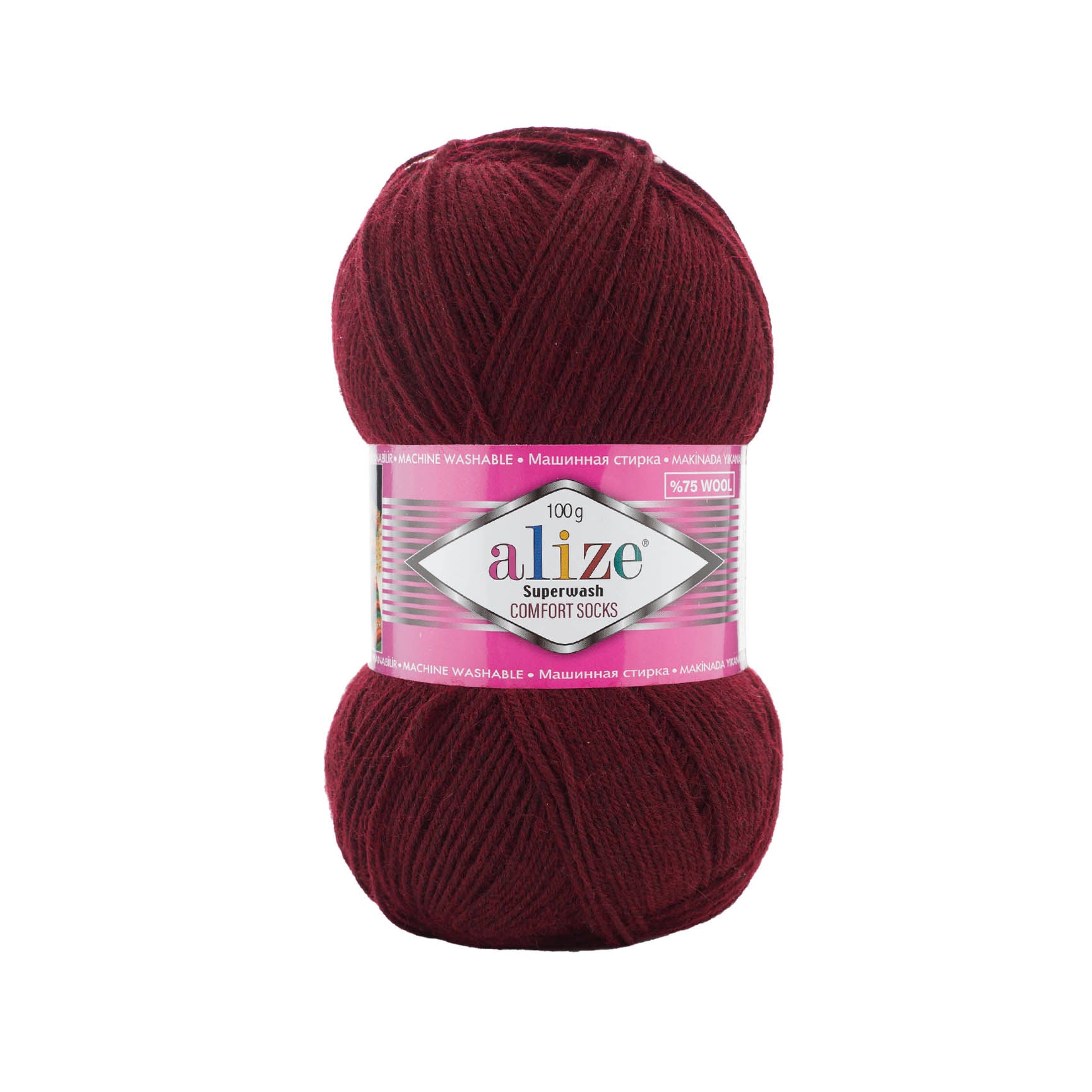 Alize Superwash Comfort Socks Superwash Bordeaux (578)