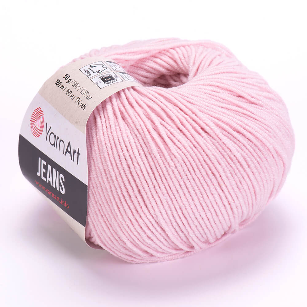 YarnArt Jeans 18 Powder Pink – cotton acrylic yarn