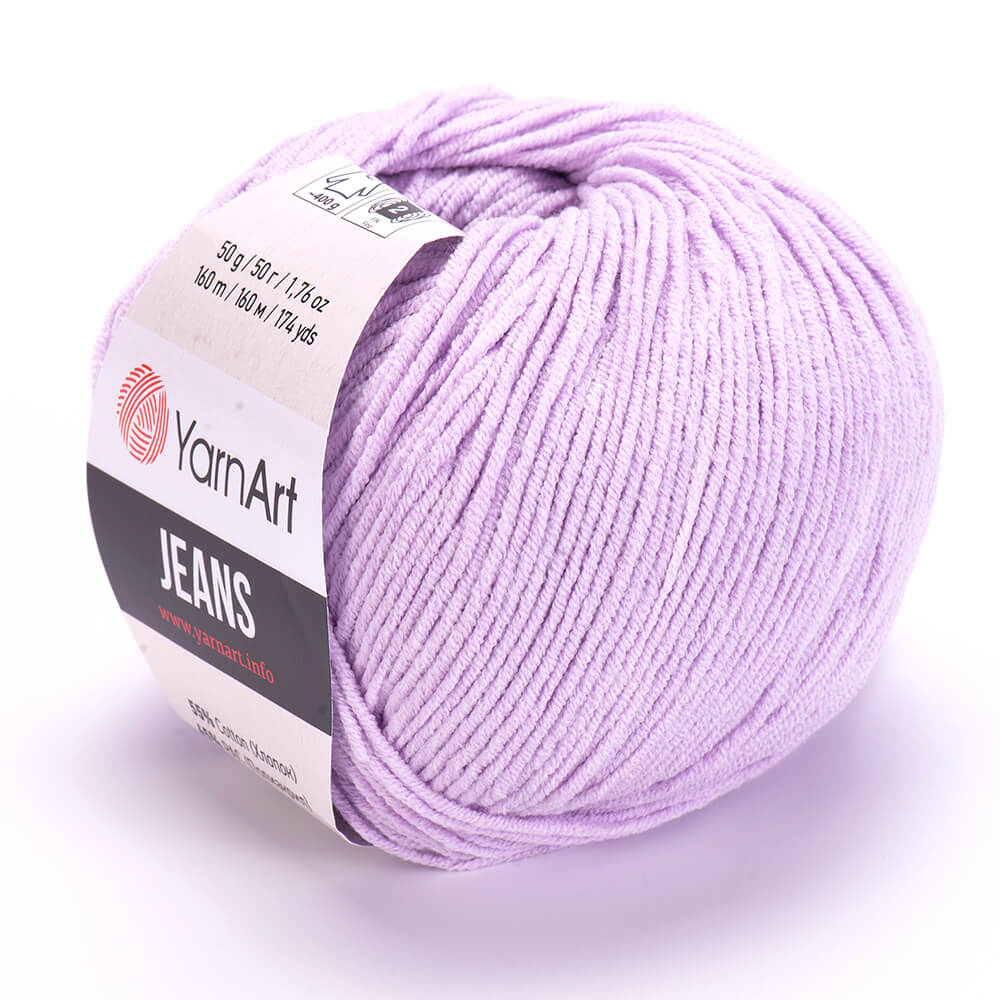 YarnArt Jeans 19 Lilac – cotton acrylic yarn