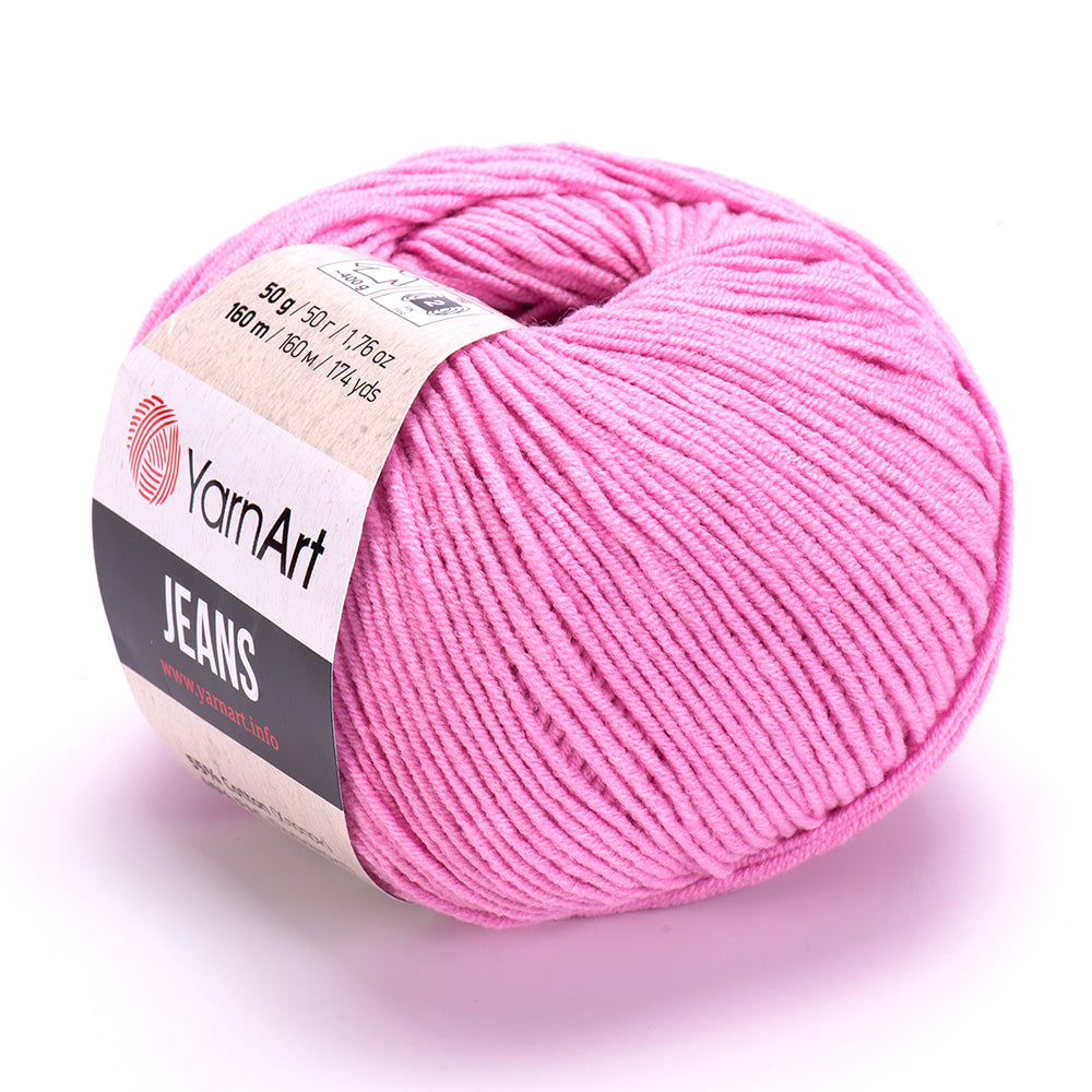 YarnArt Jeans 20 Pink – cotton acrylic yarn