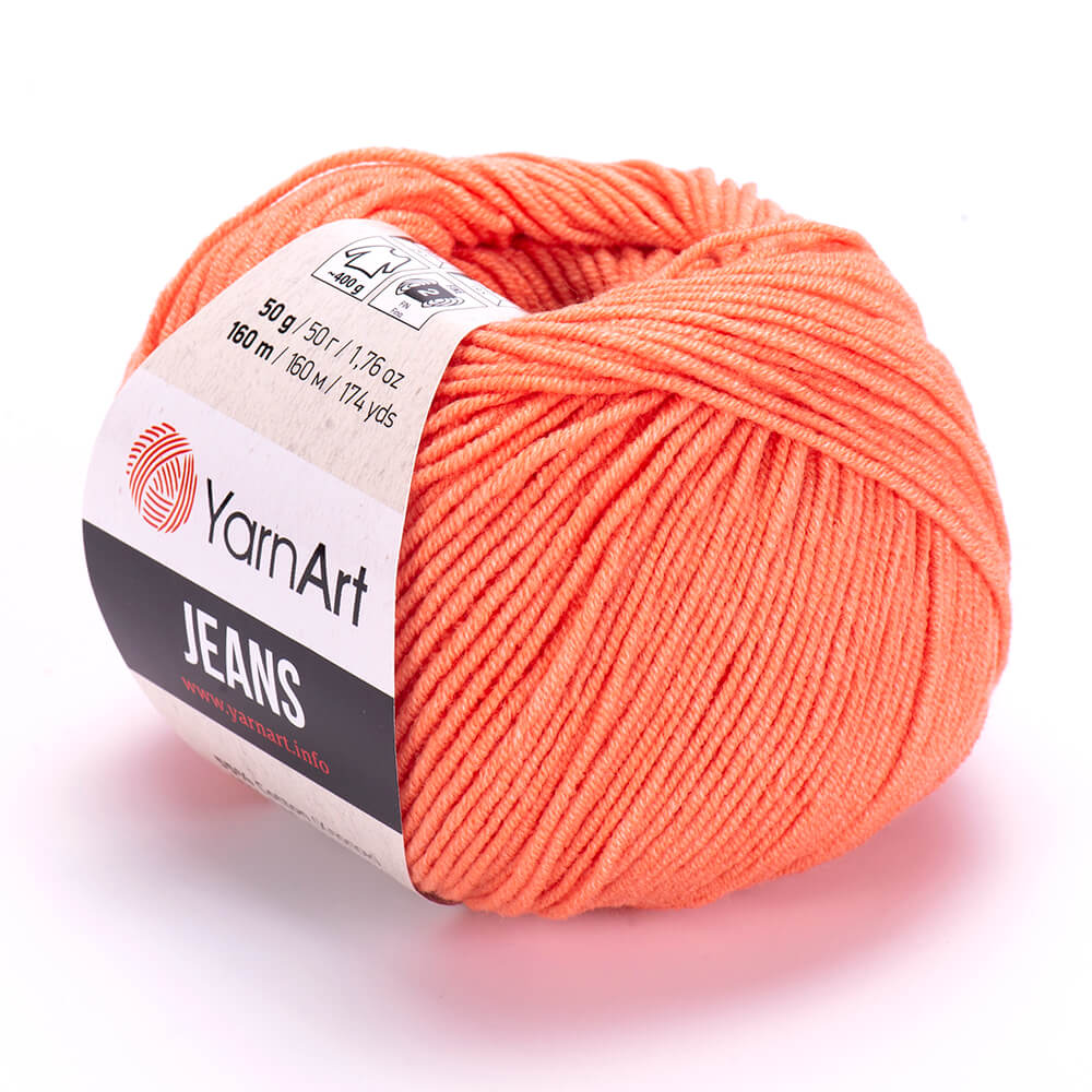 YarnArt Jeans 23 Coral – cotton acrylic yarn
