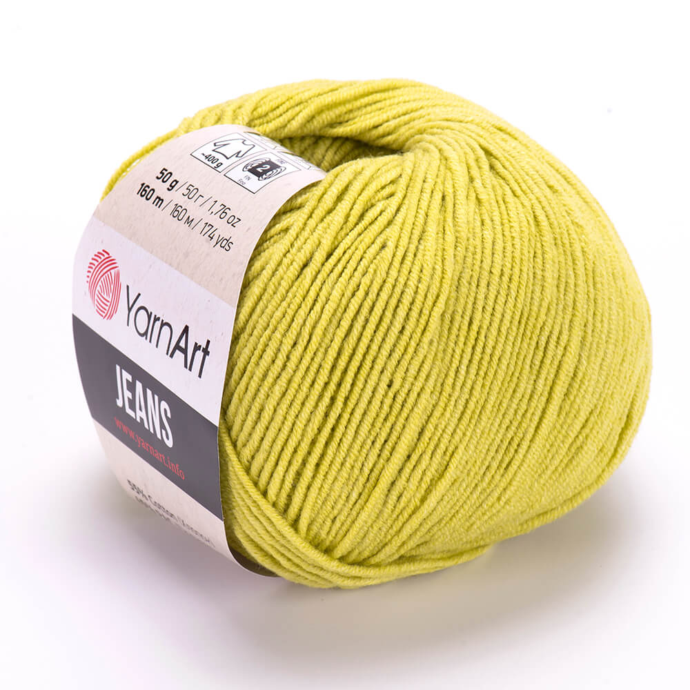 YarnArt Jeans 29 Lime – cotton acrylic yarn