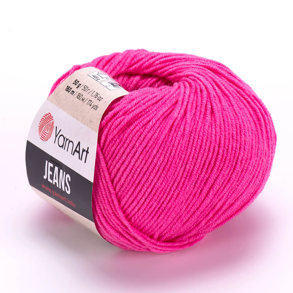 YarnArt Jeans 42 Fuchsia – cotton acrylic yarn