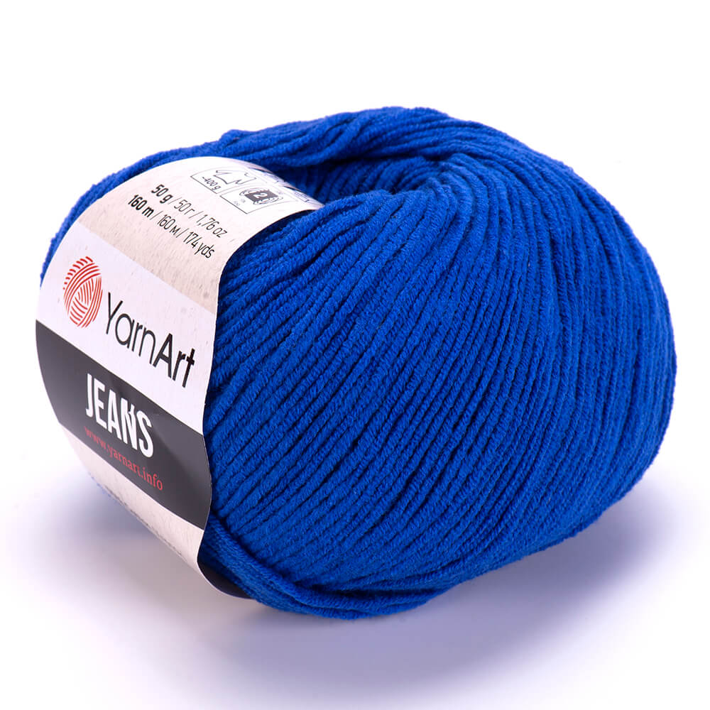 YarnArt Jeans 47 Royal Blue – cotton acrylic yarn