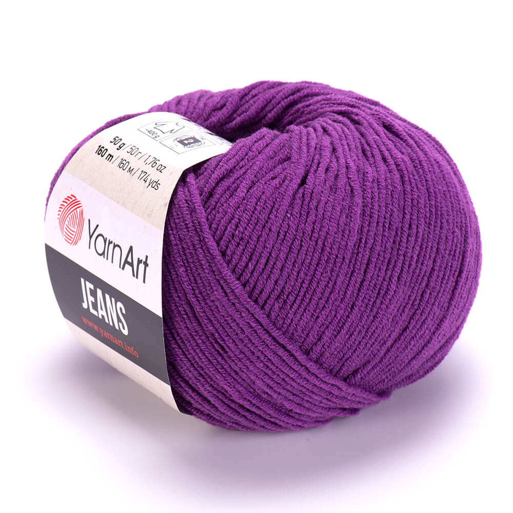 YarnArt Jeans 50 Purple – cotton acrylic yarn