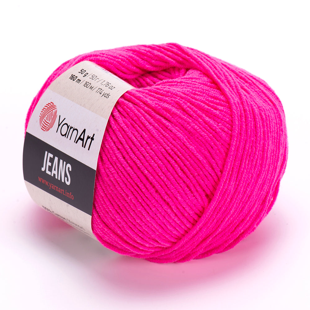 YarnArt Jeans 59 Fuchsia – cotton acrylic yarn