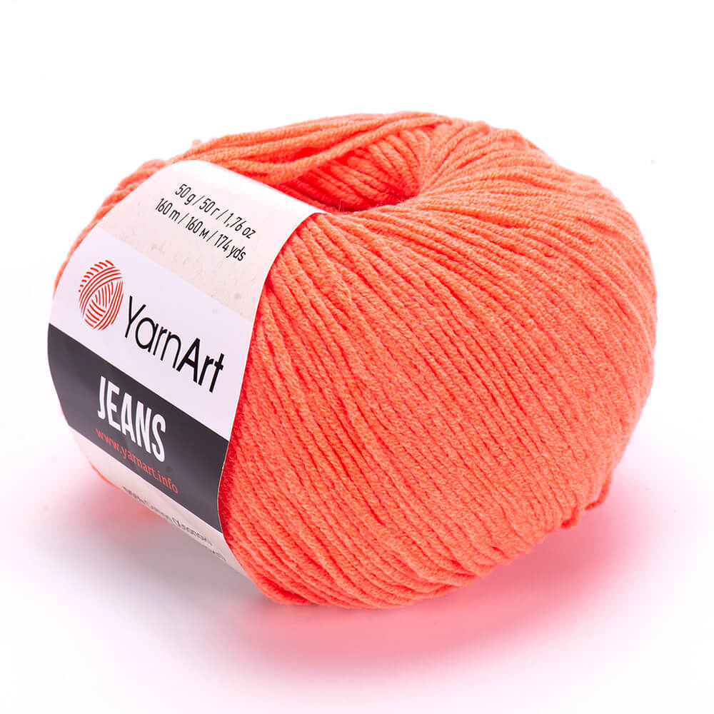 YarnArt Jeans 61 Coral – cotton acrylic yarn