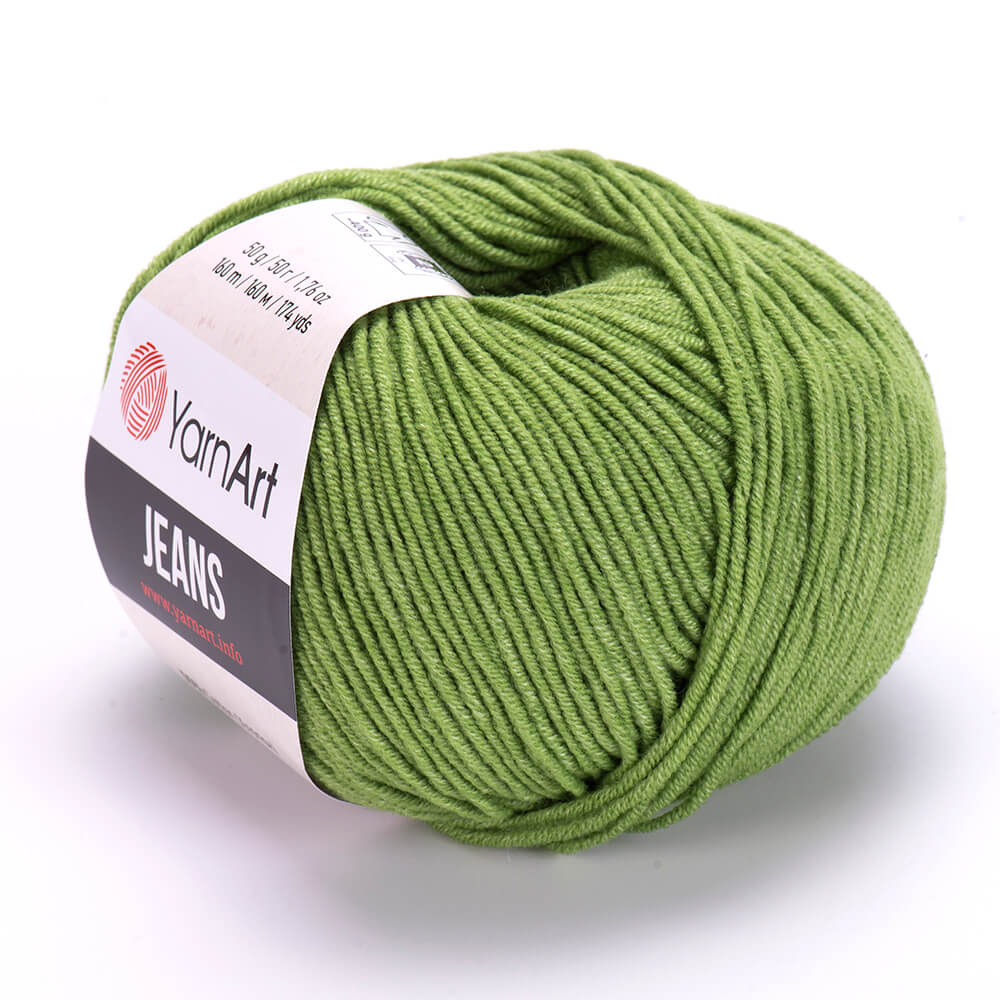 YarnArt Jeans 69 Green – cotton acrylic yarn