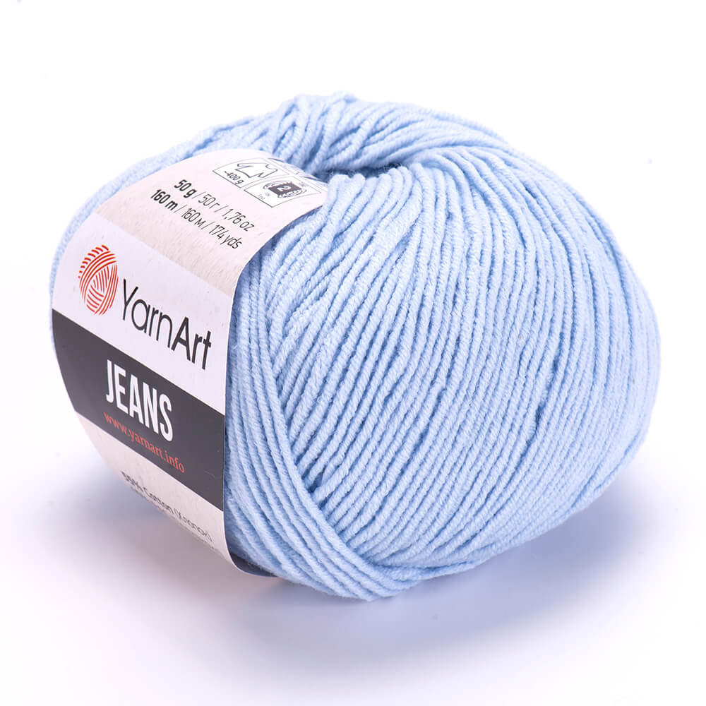 YarnArt Jeans 75 Powder Blue – cotton acrylic yarn