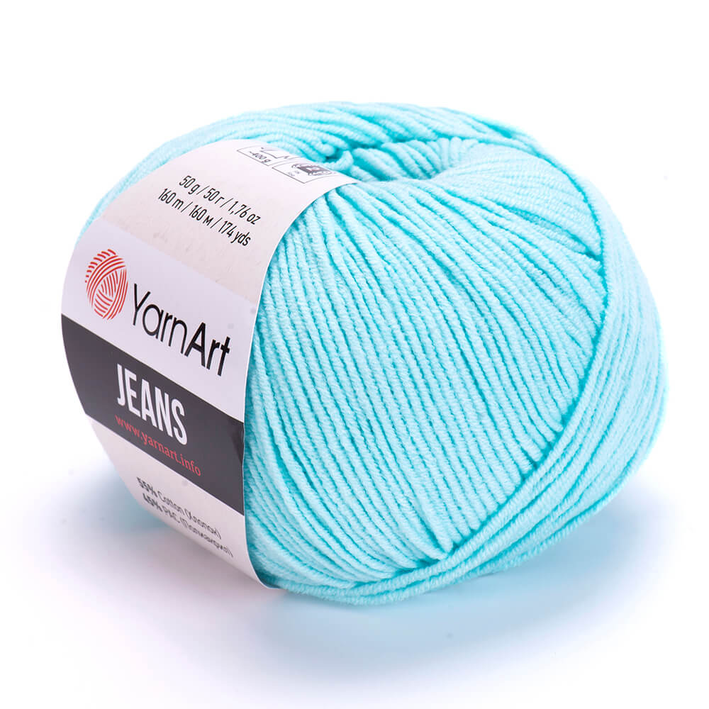 YarnArt Jeans 76 Aqua – cotton acrylic yarn