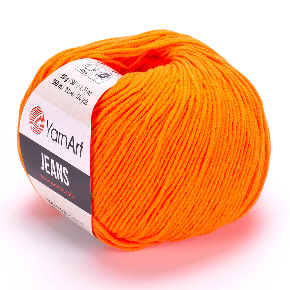 YarnArt Jeans 77 Orange – cotton acrylic yarn