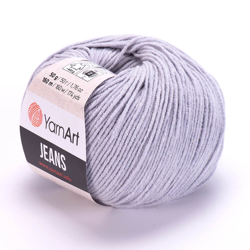 YarnArt Jeans 80 Light Grey – cotton acrylic yarn