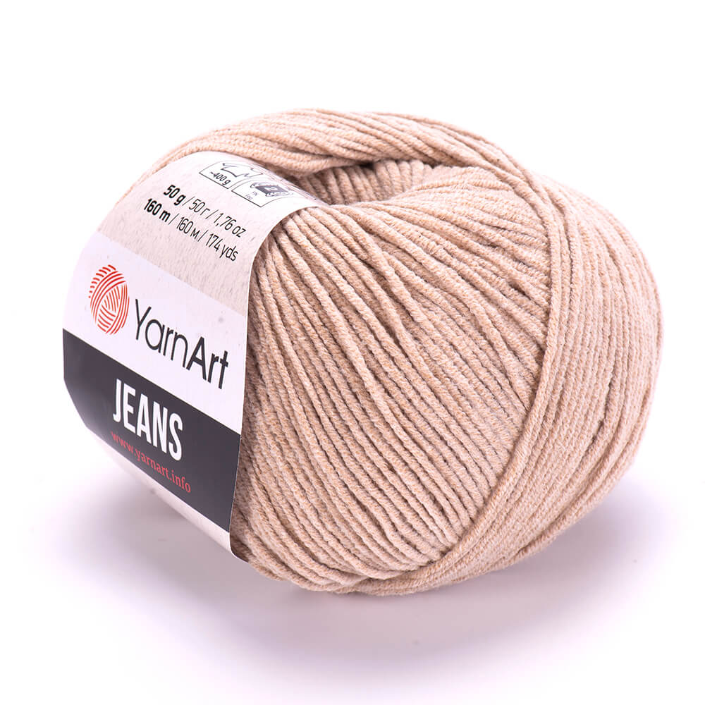 YarnArt Jeans 87 Beige – cotton acrylic yarn