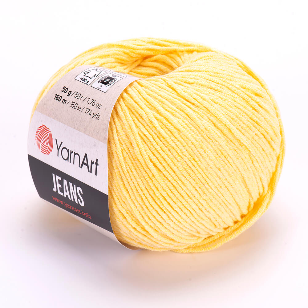 YarnArt Jeans 88 Light Yellow – cotton acrylic yarn