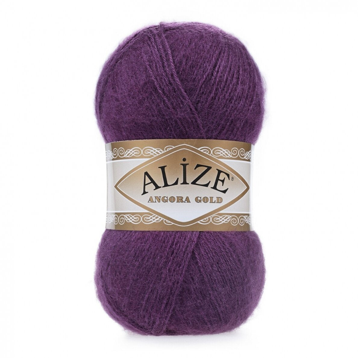 Alize Angora Gold 111 Aubergine – fil laine et acrylique aspect mohair