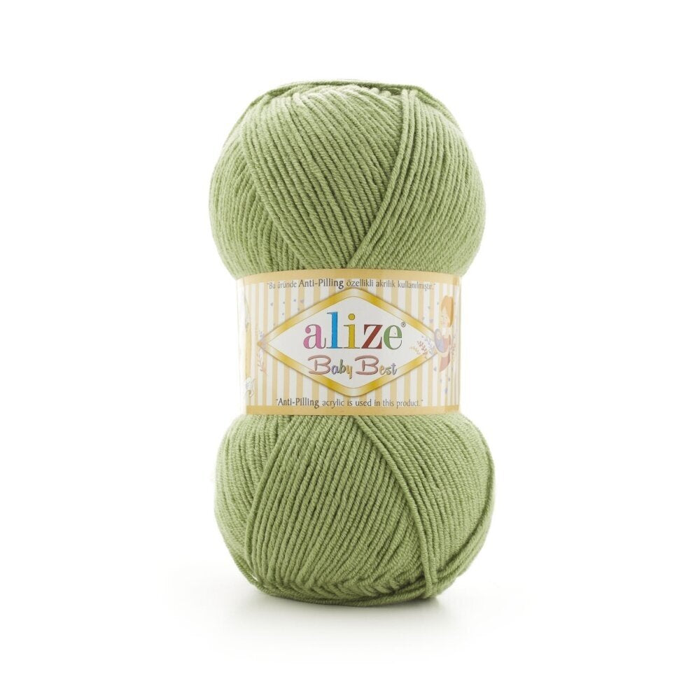 Alize Baby Best 485 Green – bamboo acrylic baby yarn