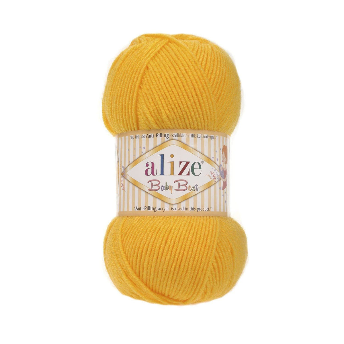 Alize Baby Best 216 Marigold – bamboo acrylic baby yarn
