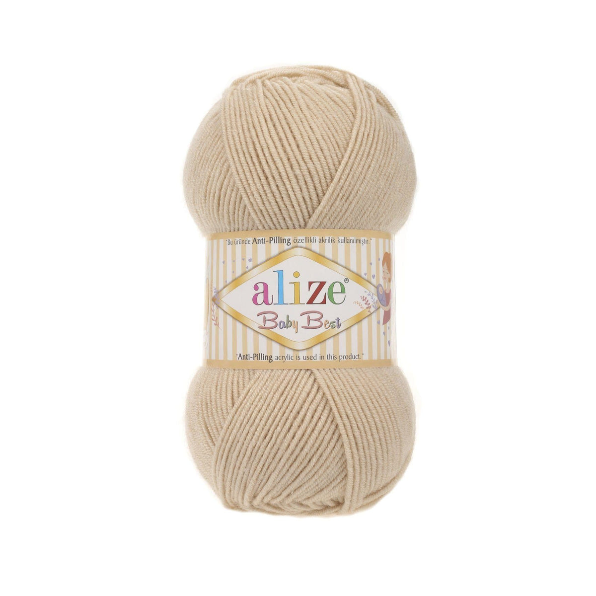 Alize Baby Best 310 Sand – bamboo acrylic baby yarn