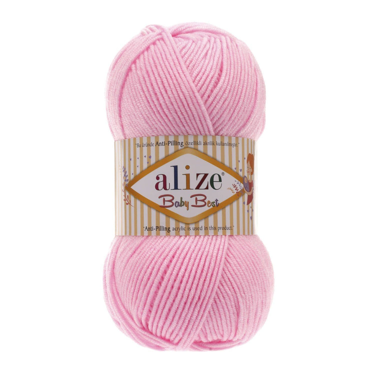 Alize Baby Best 191 Baby Pink – bamboo acrylic baby yarn